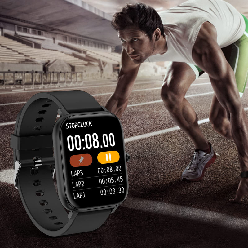 Smart Watch for Men Women Compatible with iPhone Samsung Android Phone 1.69 inch Full Touch Screen