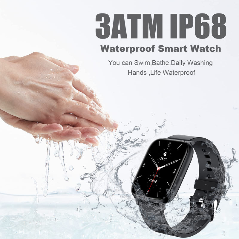 Smart Watch for Men Women Compatible with iPhone Samsung Android Phone 1.69 inch Full Touch Screen