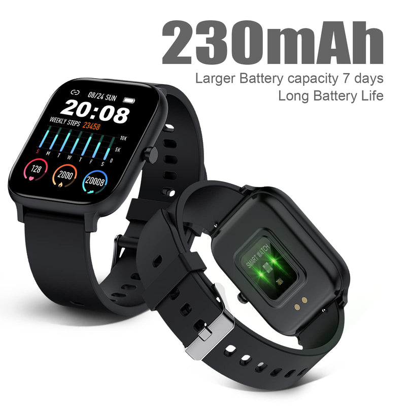 Smart Watch for Men Women Compatible with iPhone Samsung Android Phone 1.69 inch Full Touch Screen